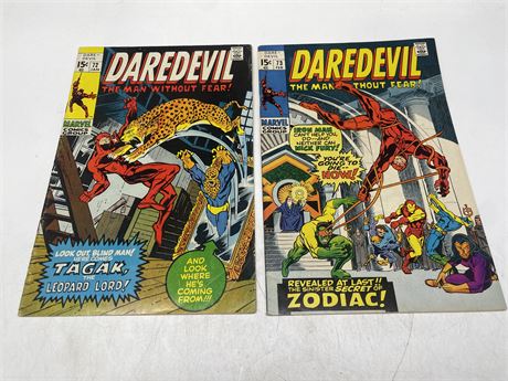 2 DAREDEVIL COMICS - #72-73