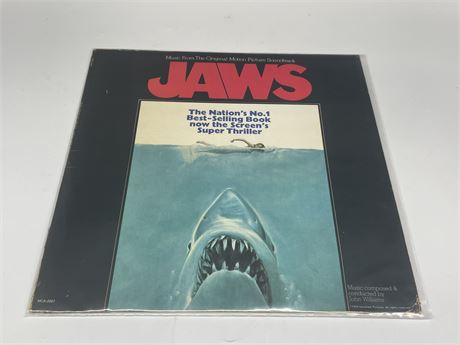 JAWS - ORIGINAL SOUNDTRACK - EXCELLENT