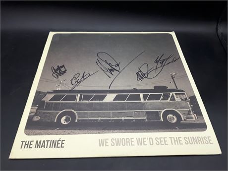 THE MATINEE (AUTOGRAPHED COVER) - VERY GOOD CONDITION - VINYL