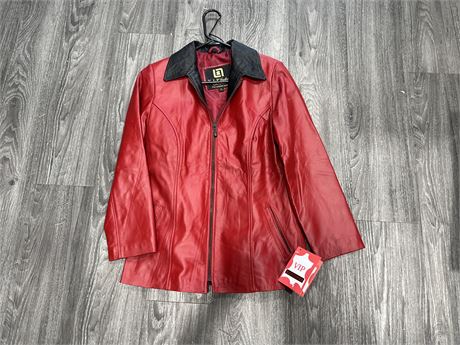 VIP LEATHER JACKET W/TAGS - SIZE M