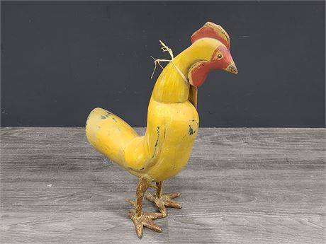WOODEN ROOSTER (18"tall)