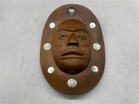 INLAID FIRST NATIONS WALL MASK - SIGNED NC