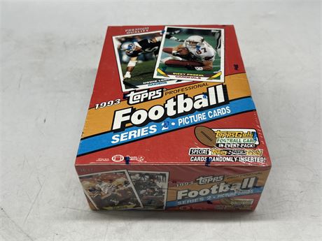 SEALED 1993 TOPPS NFL SERIES 2 CARD BOX