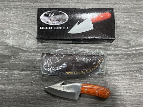 NEW DEER CREEK KNIFE W/SHEATH (5.5” long)