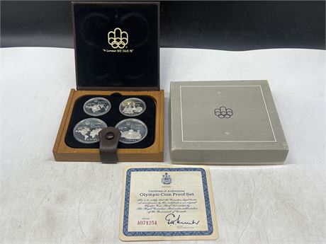 1976 OLYMPIC SILVER COIN PROOF SET W/COA
