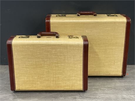 2PC CARSON LUGGAGE SET (LARGEST IS 21”X16”)