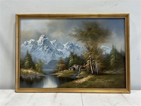 ORIGINAL SIGNED PAINTING BY R. SCOTT (38.5”x26.5”)