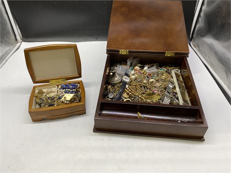 2 JEWELRY BOXES OF HIGH QUALITY ESTATE JEWELRY