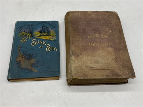 2 ANTIQUE BOOKS - 1 DATED 1873