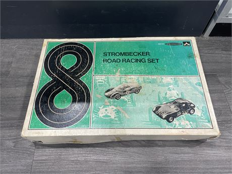 EARLY STROMBECKER ROAD RACING SET IN BOX