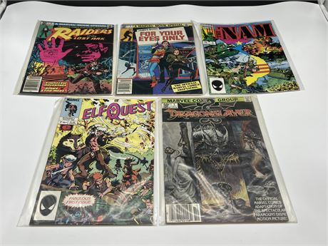 5 FIRST ISSUE COMICS
