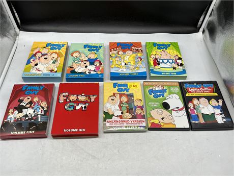 FAMILY GUY BOX SETS DVDS - SEASON 1-7, 2 EXTRAS