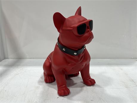 FRENCHIE BLUETOOTH SPEAKER - WORKS, NO CHARGING CORD (13” tall)