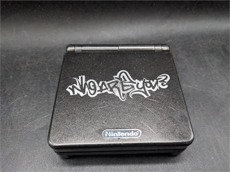 RARE - GAMEBOY ADVANCE SP 001 CONSOLE ("WHO ARE YOU" EDITION - VERY GOOD)