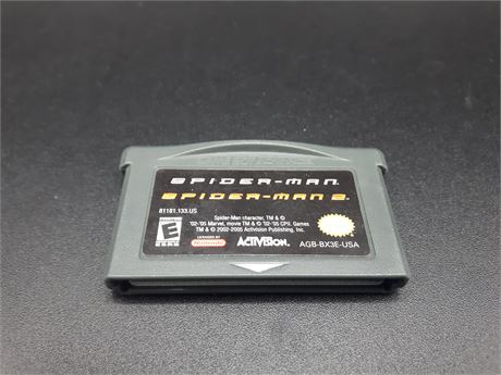 SPIDERMAN 1 & 2 - VERY GOOD CONDITION - GBA