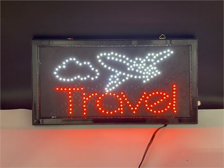 (NEW) TRAVEL SIGN - 19” WIDE