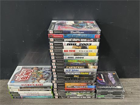 LOT OF VIDEO GAMES - PS1 / PS2 / XBOX / XBOX360 & WII