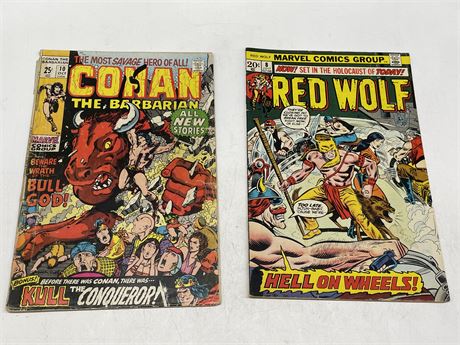 CONAN THE BARBARIAN NO. 10 AND RED WOLF NO. 8