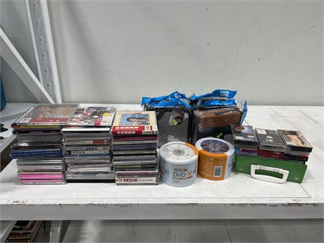 JAPANESE CDS (Some sealed), CD CASES, CASSETTES, ETC