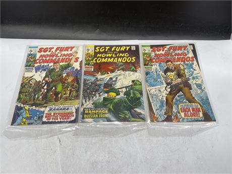 SGT. FURY AND HIS HOWLING COMMANDOS #72-74