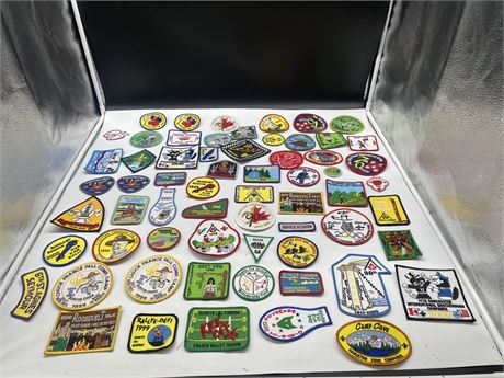 LOT OF (60) 90’s SCOUT PATCHES