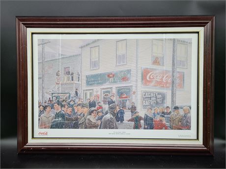 COCA-COLA ON THE HUB 1940 PICTURE (17X24")
