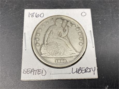 1860 USA SILVER DOLLAR