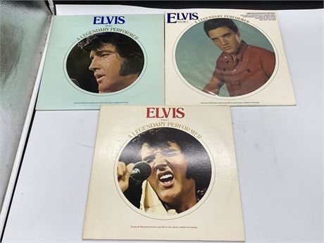 3 ELVIS RECORDS - EXCELLENT (E)
