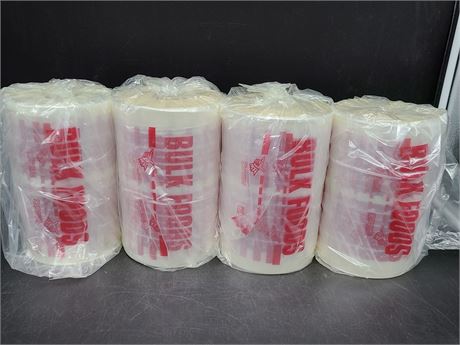4 ROLLS OF COMMERCIAL BULK FOOD BAGS