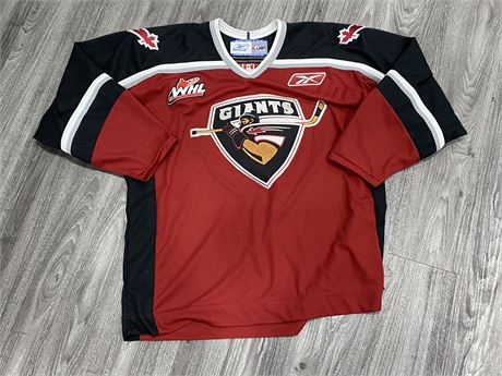 OFFICIAL VANCOUVER GIANTS JERSEY SIZE XL - LIKE NEW