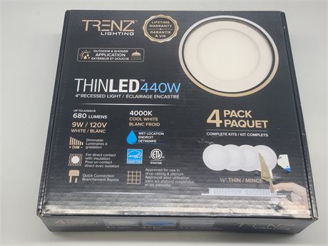TRENZ LIGHTING THIN LED 440W 4 PACK