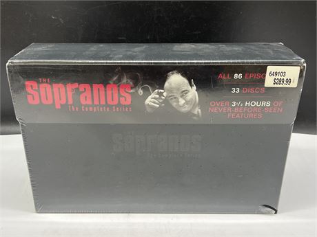 SEALED SOPRANOS DVD COMPLETE SERIES BOX SET - 33 DISCS