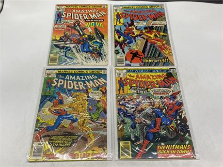 4 AMAZING SPIDER-MAN COMICS INCL: #171-174