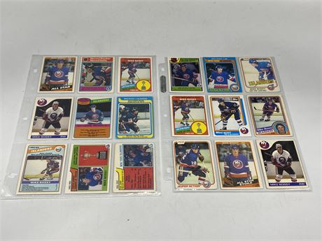 18 VINTAGE MIKE BOSSY CARDS