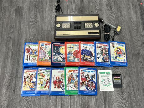 INTELLIVISION VIDEO GAME SYSTEM W/GAMES (Some complete) UNTESTED