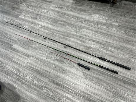 3 MISC FISHING RODS