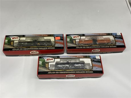 3 ATLAS TRAIN MODELS - RETAIL $78 COMBINED