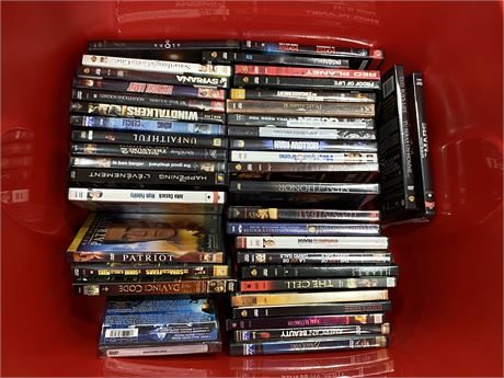 LOT OF DVDS