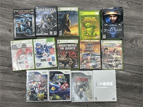 LOT OF MISC VIDEO GAMES - 1 DVD