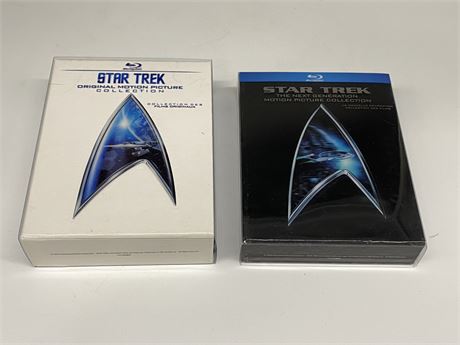 2 STAR TREK BLU-RAY BOX SETS (12 TOTAL)
