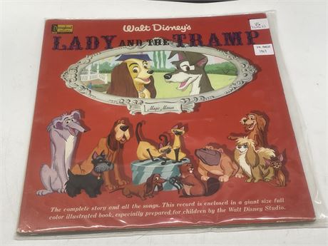 1967 UK PRESS WALT DISNEY - LADY AND THE TRAMP 2 LP - VG (SLIGHTLY SCRATCHED)