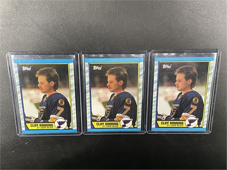 ROOKIE CLIFF RONNING CARDS