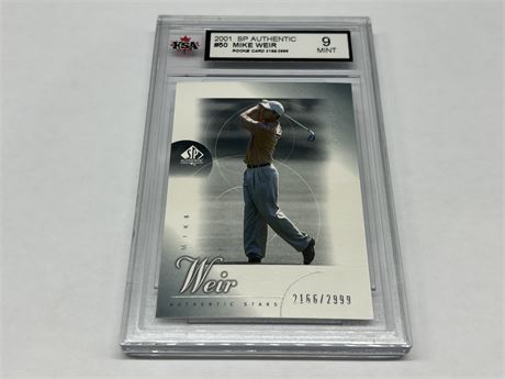 KSA 9 ROOKIE MIKE WEIR SP AUTHENTIC #2166/2999