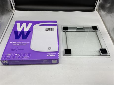 2 WEIGHT SCALES - 1 NEW, BOTH WORK