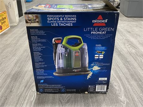 OPEN BOX BISSELL LITTLE GREEN PET PROHEAT - 2513E (LIGHTLY USED)