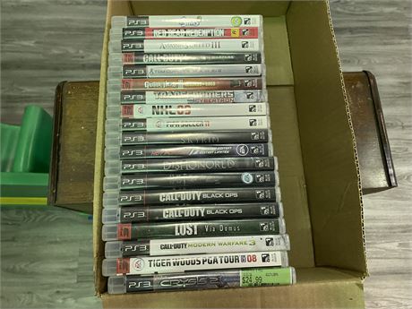 BOX OF PS3 GAMES