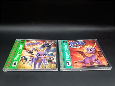 COLLECTION OF SPYRO GAMES - VERY GOOD CONDITION - PSONE