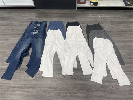 19 PAIRS OF PANTS INCL: PUMA & LIVERGY JEANS SIZES VARIE