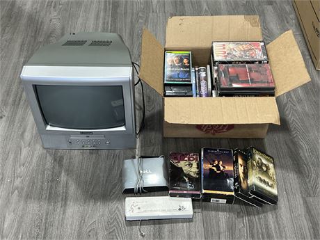 TV / DVD COMBO W/VHS & DVD COLLECTION