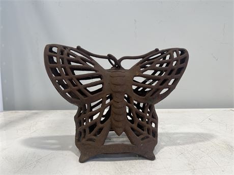 VINTAGE CAST IRON BUTTERFLY 8”x12”
